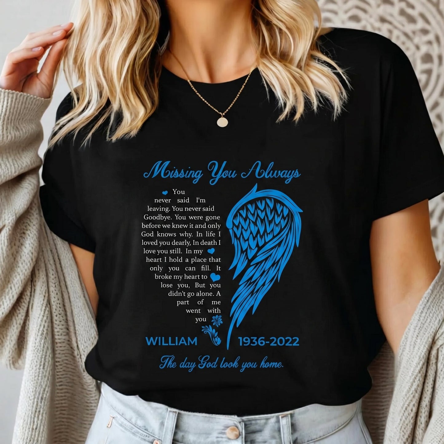 Missing You Always - Personalized Memorial T-Shirt