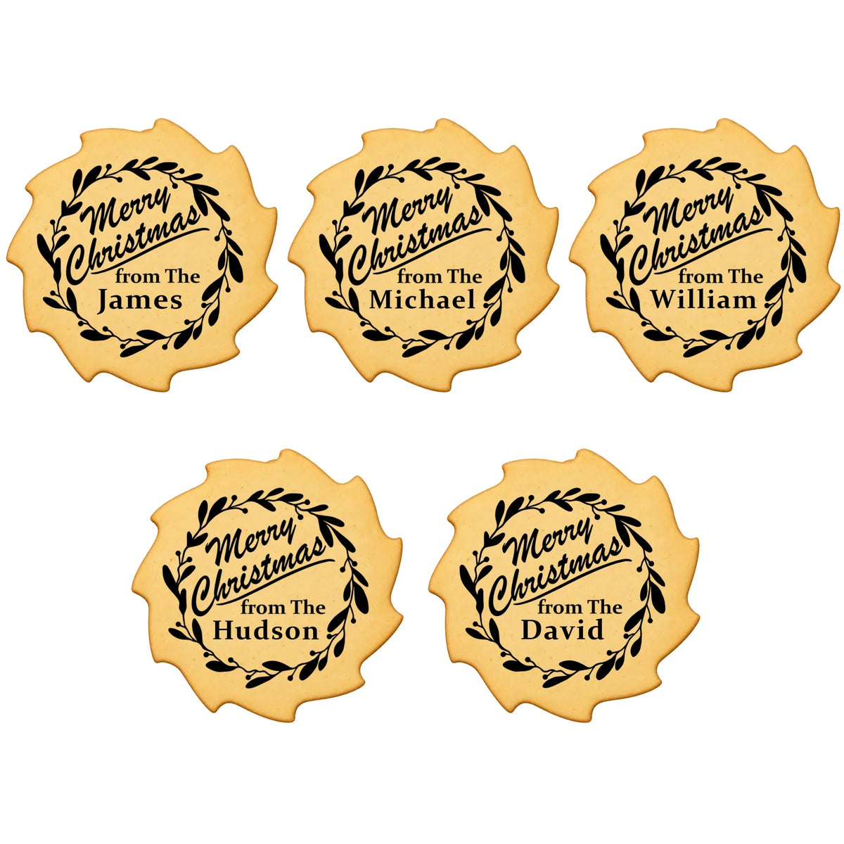 Custom Cookie Embosser Stamp - Personalized Family Name Christmas Gift - Bake The Family Name Into Every Cookie