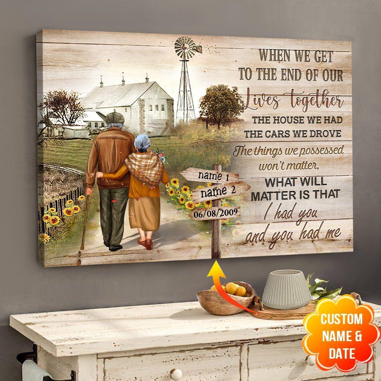 SAURON I Had You And You Had Me Personalized Couple Canvas