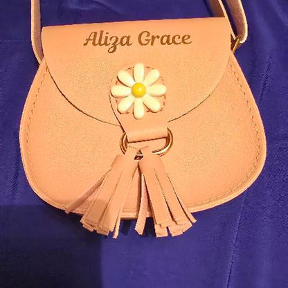 Personalized Kid Flower Crossbody Bag