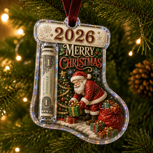 Christmas Cash Gift Ornament – Novelty Holiday Money Gift Clip