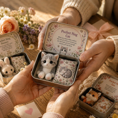 Pocket Hug Plush Keepsake Tin – Mini Comfort Gift (BUY 2 10% OFF)