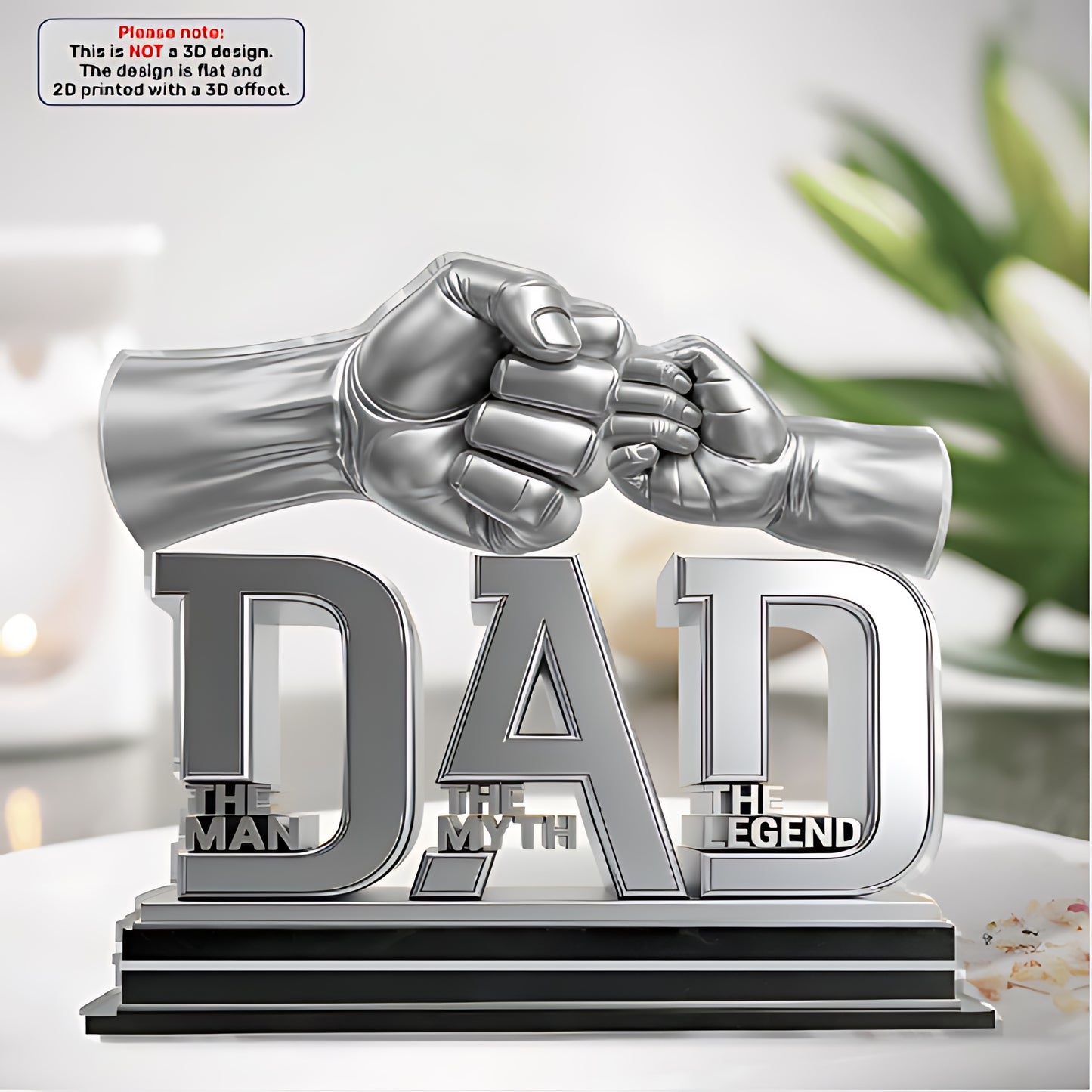 Dad The Man The Myth The Legend - Personalized Custom Shaped Acrylic Plaque