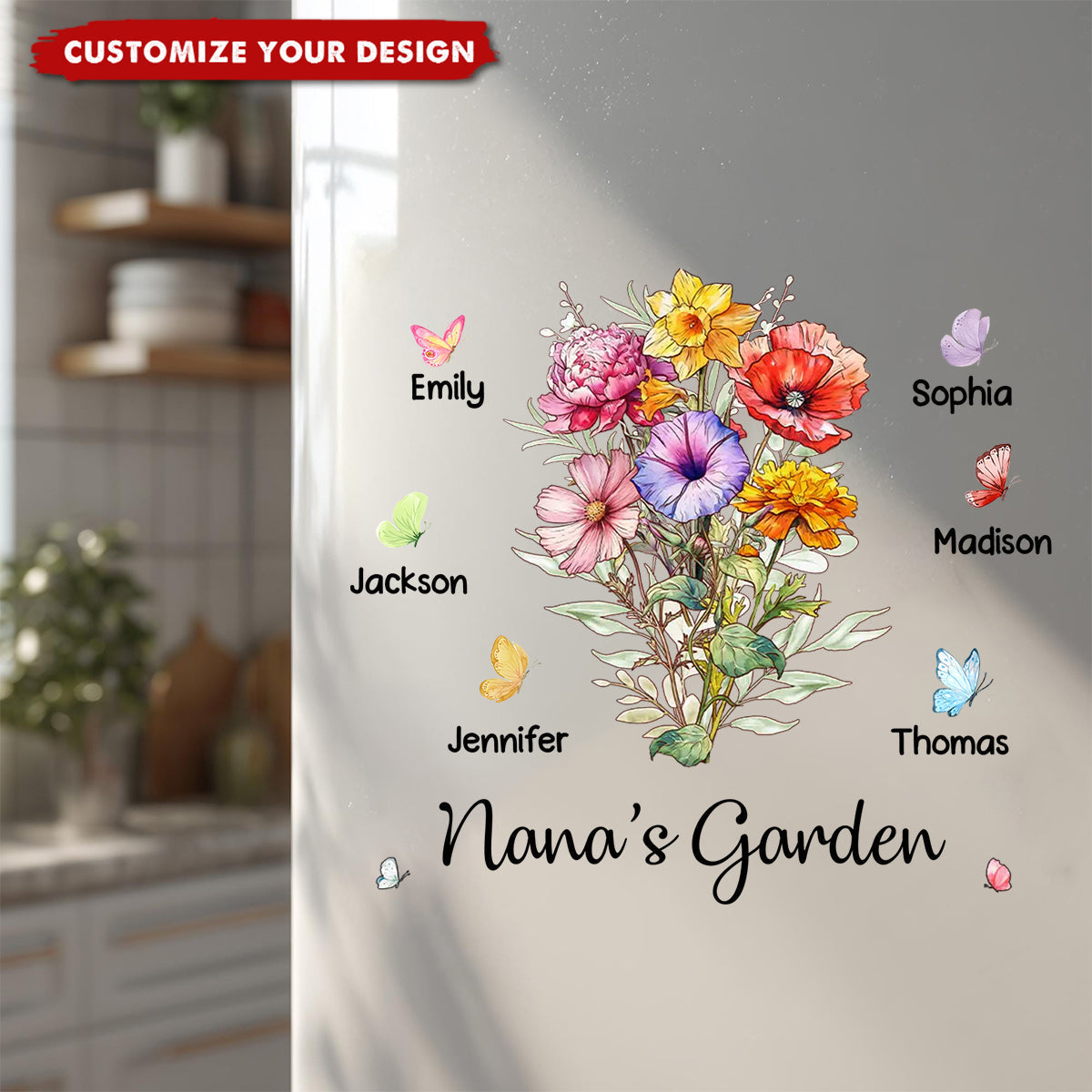 A Garden Made Of Love - Personalized Decal Sticker