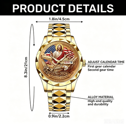 One Nation Under God | Personalized Men's Wrist Watch