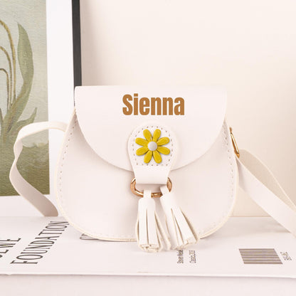 Personalized Kid Flower Crossbody Bag
