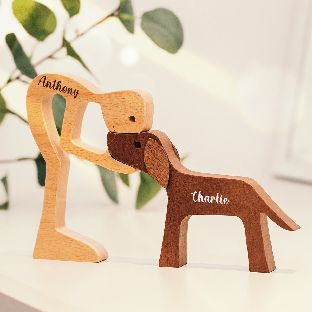 Personalized Custom Wooden Pet Carvings - Gift For Pet Lovers