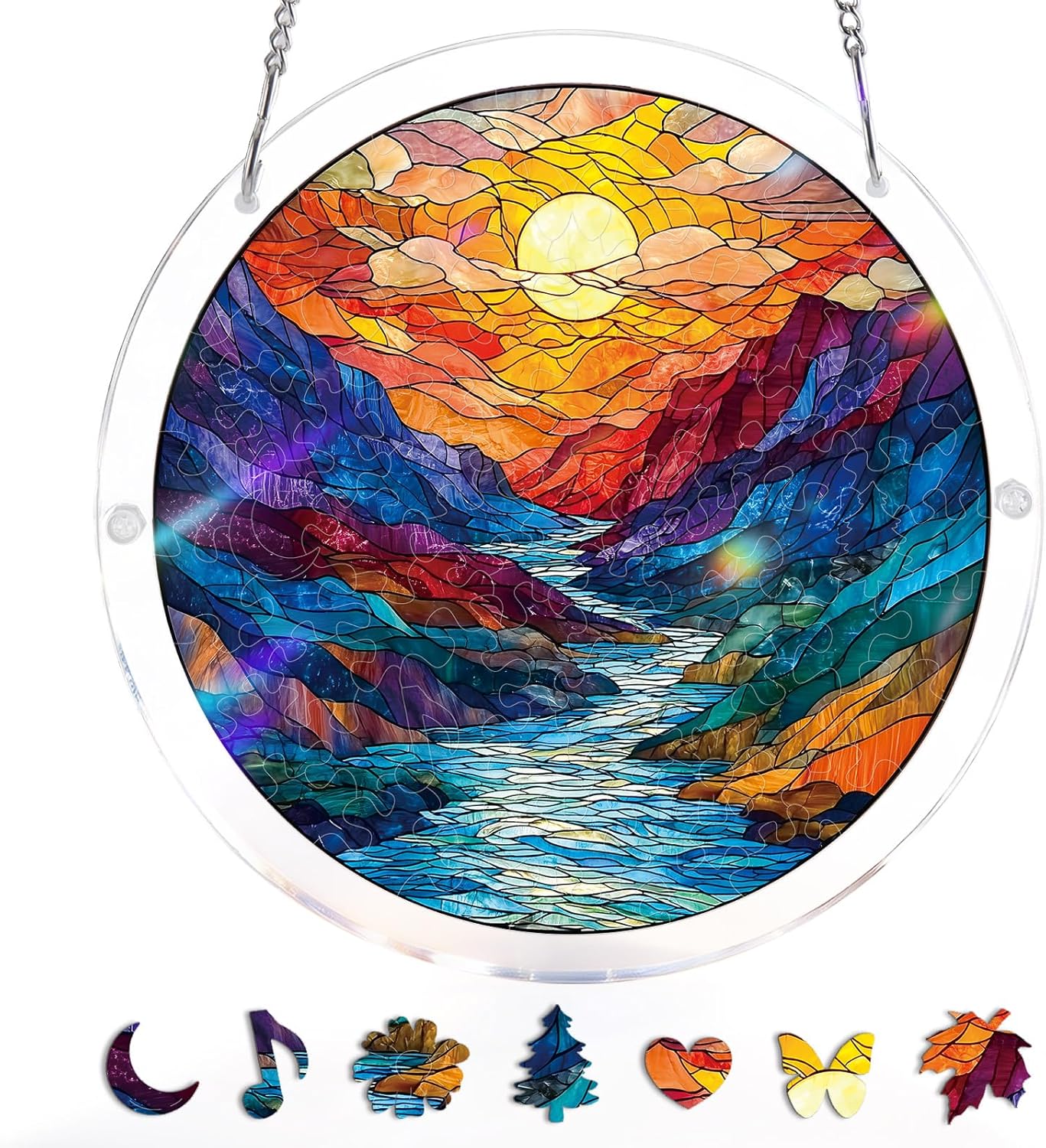 Acrylic Jigsaw Puzzle Suncatcher - Holy Light of Jesus Light💖
