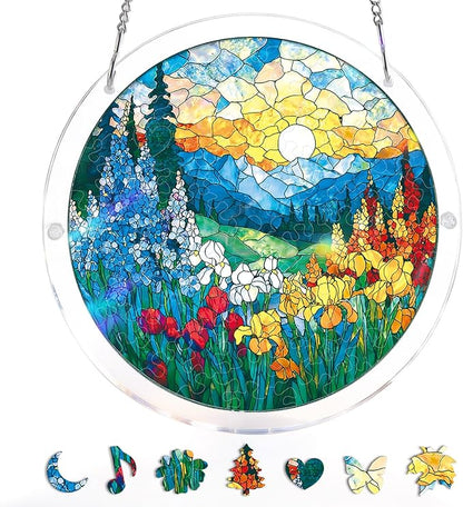 Acrylic Jigsaw Puzzle Suncatcher - Holy Light of Jesus Light💖