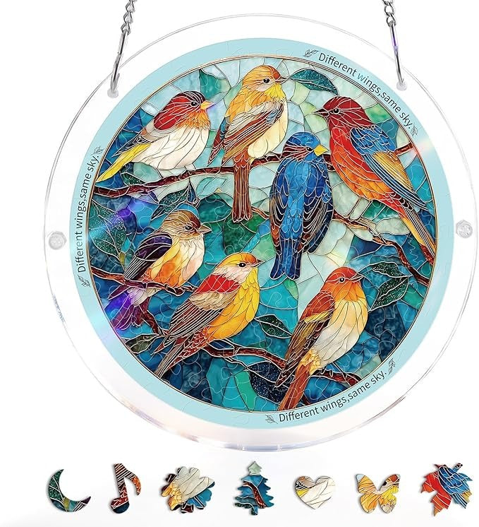 Acrylic Jigsaw Puzzle Suncatcher - Holy Light of Jesus Light💖