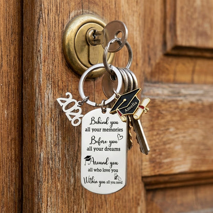 Graduation Gift -Family Personalized Custom Graduation Keychain