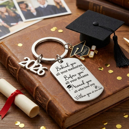 Graduation Gift -Family Personalized Custom Graduation Keychain
