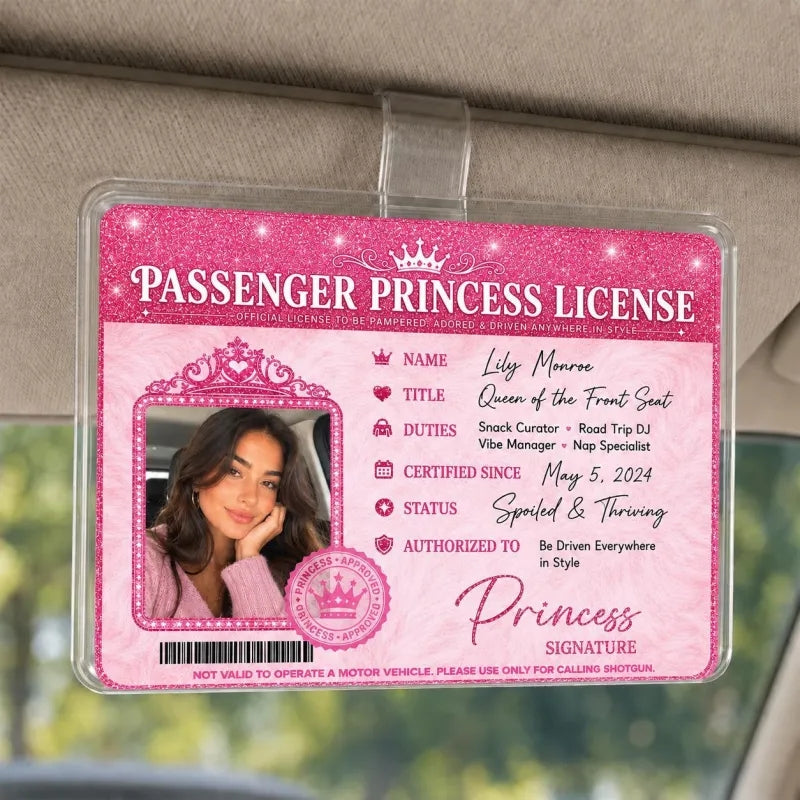 Personalized Passenger Princess Card– Forever Valid VIP Card