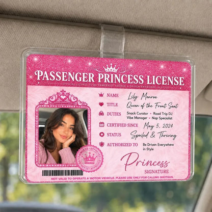 Personalized Passenger Princess Card– Forever Valid VIP Card