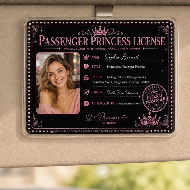 Personalized Passenger Princess Card– Forever Valid VIP Card