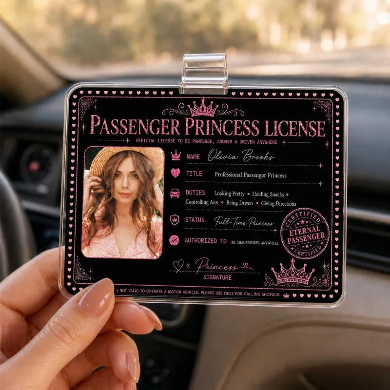 Personalized Passenger Princess Card– Forever Valid VIP Card