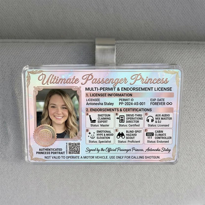 Personalized Passenger Princess Card– Forever Valid VIP Card