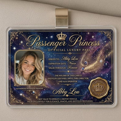 Personalized Passenger Princess Card– Forever Valid VIP Card