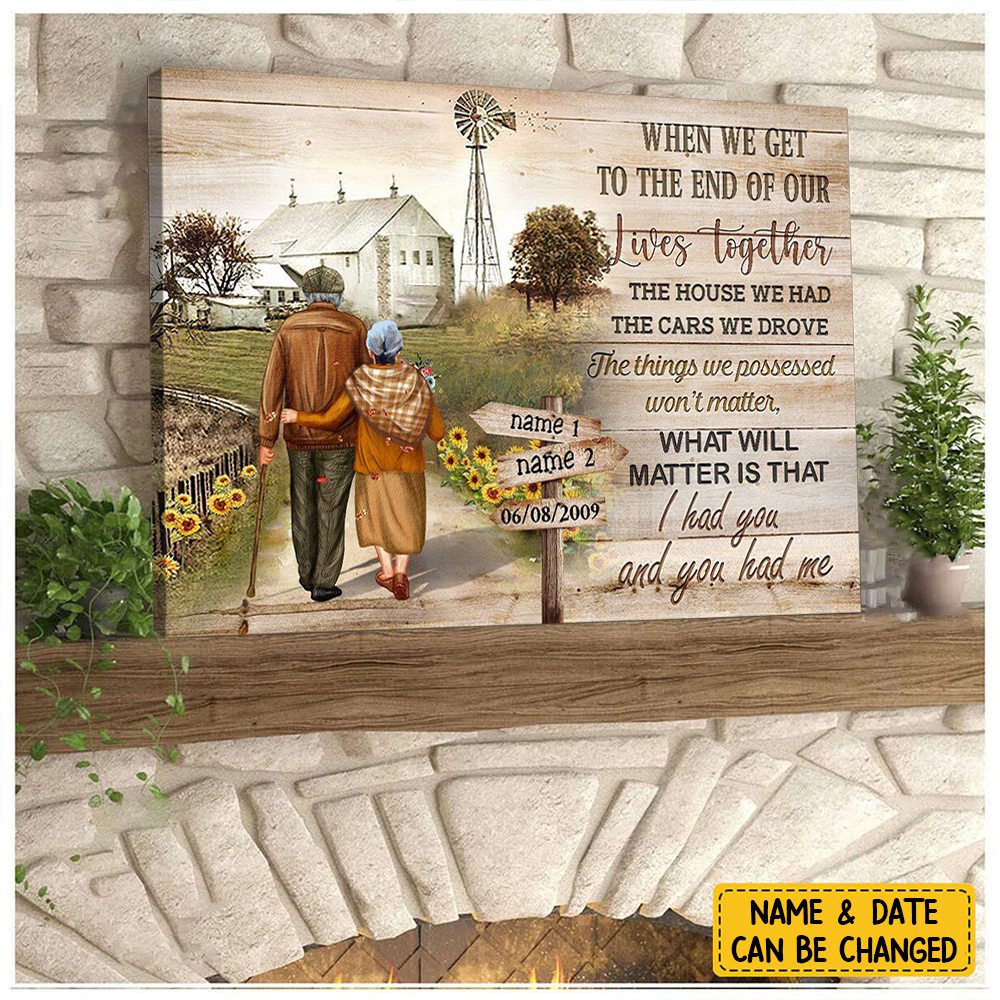 SAURON I Had You And You Had Me Personalized Couple Canvas