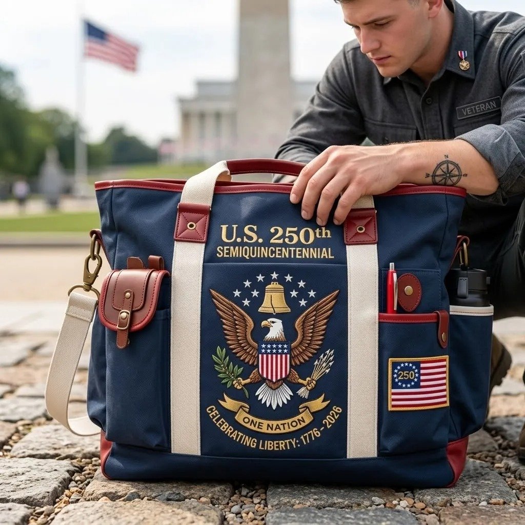 Personalized USA 250th Anniversary Edition Heavy-Duty Multifunctional Outdoor Tote Bag