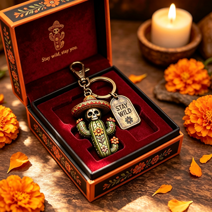 💀 Day of the Dead Skull Keychain Collection