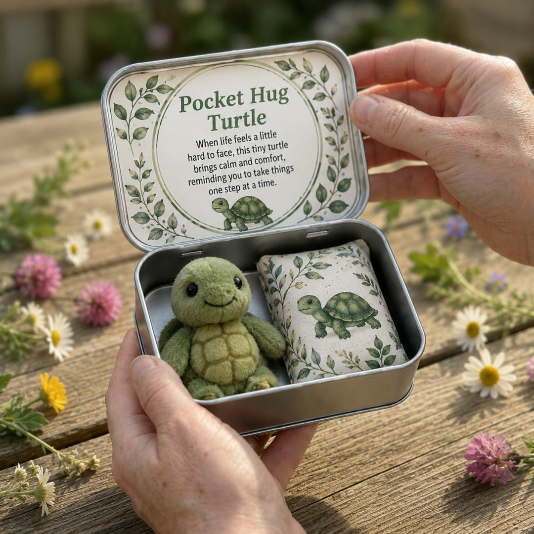 Pocket Hug Plush Keepsake Tin – Mini Comfort Gift (BUY 2 10% OFF)