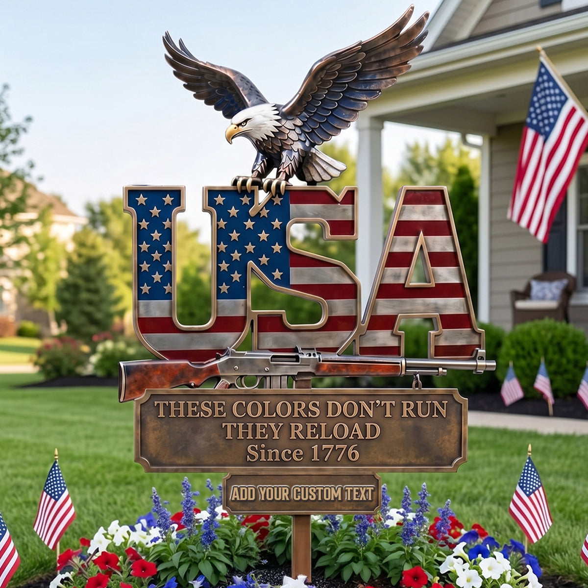 2nd Amendment Metal Sign, Personalized Gifts For Patriots