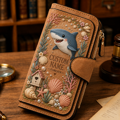 🌸 Personalized Garden Embossed Wallet - Perfect Gift For Her 🌿