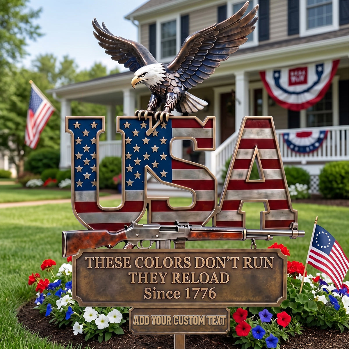2nd Amendment Metal Sign, Personalized Gifts For Patriots