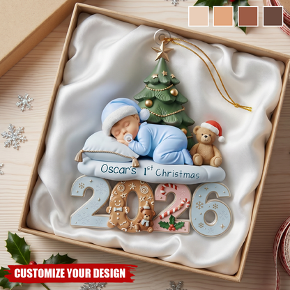 🎄👶Custom Baby’s First Christmas Ornament, Newborn Baby Keepsake