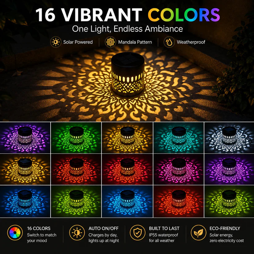 🌙 2026 New Solar Mandala Lights