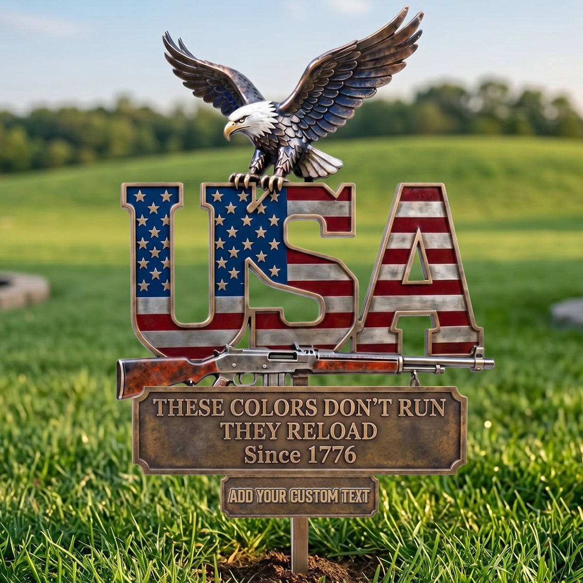 2nd Amendment Metal Sign, Personalized Gifts For Patriots