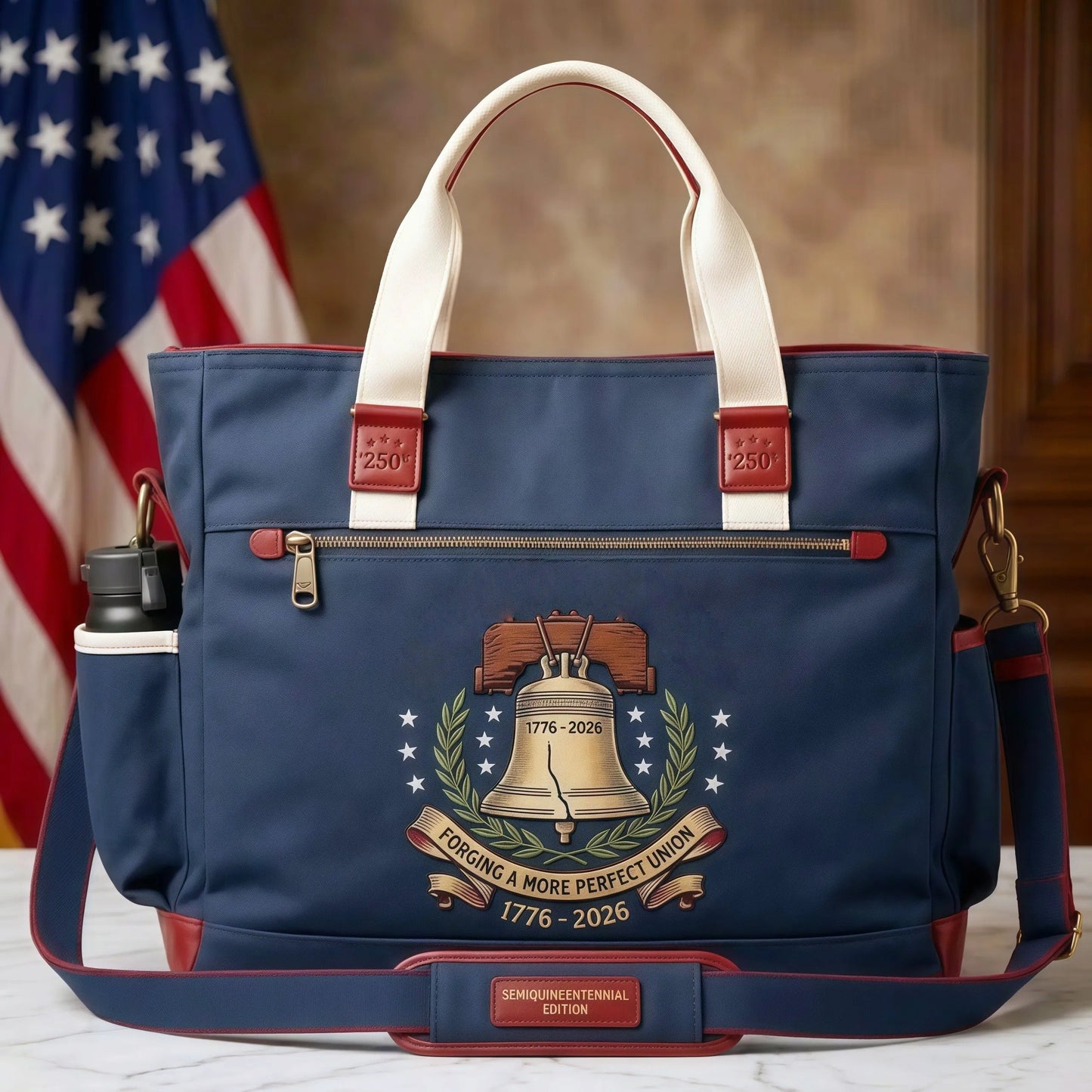 Personalized USA 250th Anniversary Edition Heavy-Duty Multifunctional Outdoor Tote Bag