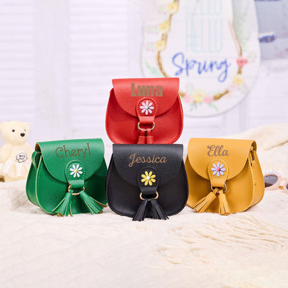 Personalized Kid Flower Crossbody Bag
