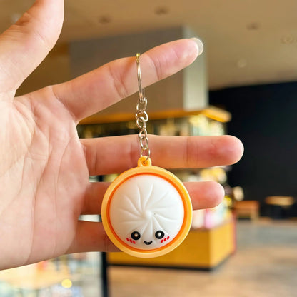 Light-Up Dumpling Keychain - Wear-Resistant Stress Relief Toy for Daily Use, Party, Festivals, School Prizes & Gifting