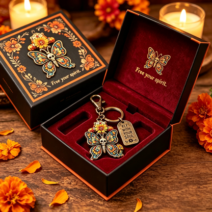 💀 Day of the Dead Skull Keychain Collection