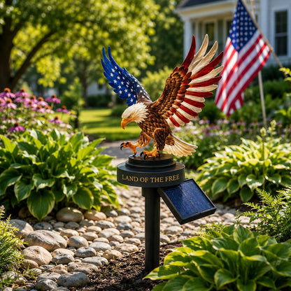 2026 Solar Eagle Garden Light – A Glowing Tribute to American Freedom