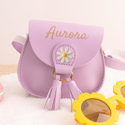 Personalized Kid Flower Crossbody Bag