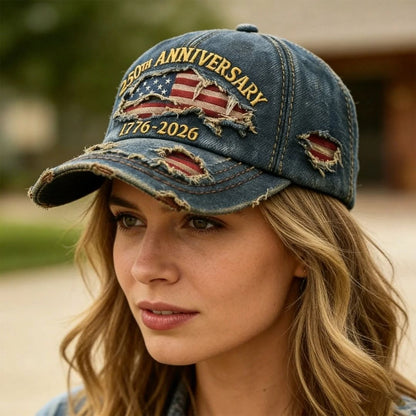 USA 250th Anniversary Eagle Hat – Patriotic Baseball Cap
