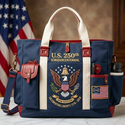 Personalized USA 250th Anniversary Edition Heavy-Duty Multifunctional Outdoor Tote Bag