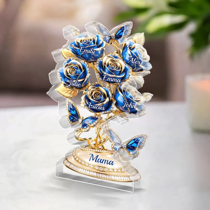 Custom Acrylic Plaque - Personalized Gifts For Mom, Grandma - Love Rooted In Motherhood