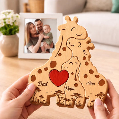 Custom Shaped Wooden Art Puzzle - Personalized Father's Day Birthday Gifts For Dad, Grandpa - Stand Tall And Stay Kind