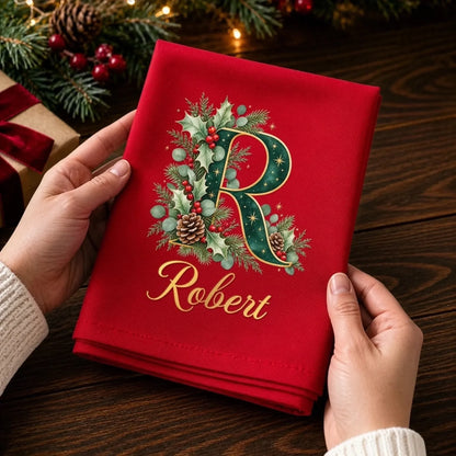Custom Cotton Napkin - Personalized Christmas Birthday Gifts For Mom, Dad, Brother, Sister - Home Feels Better Together