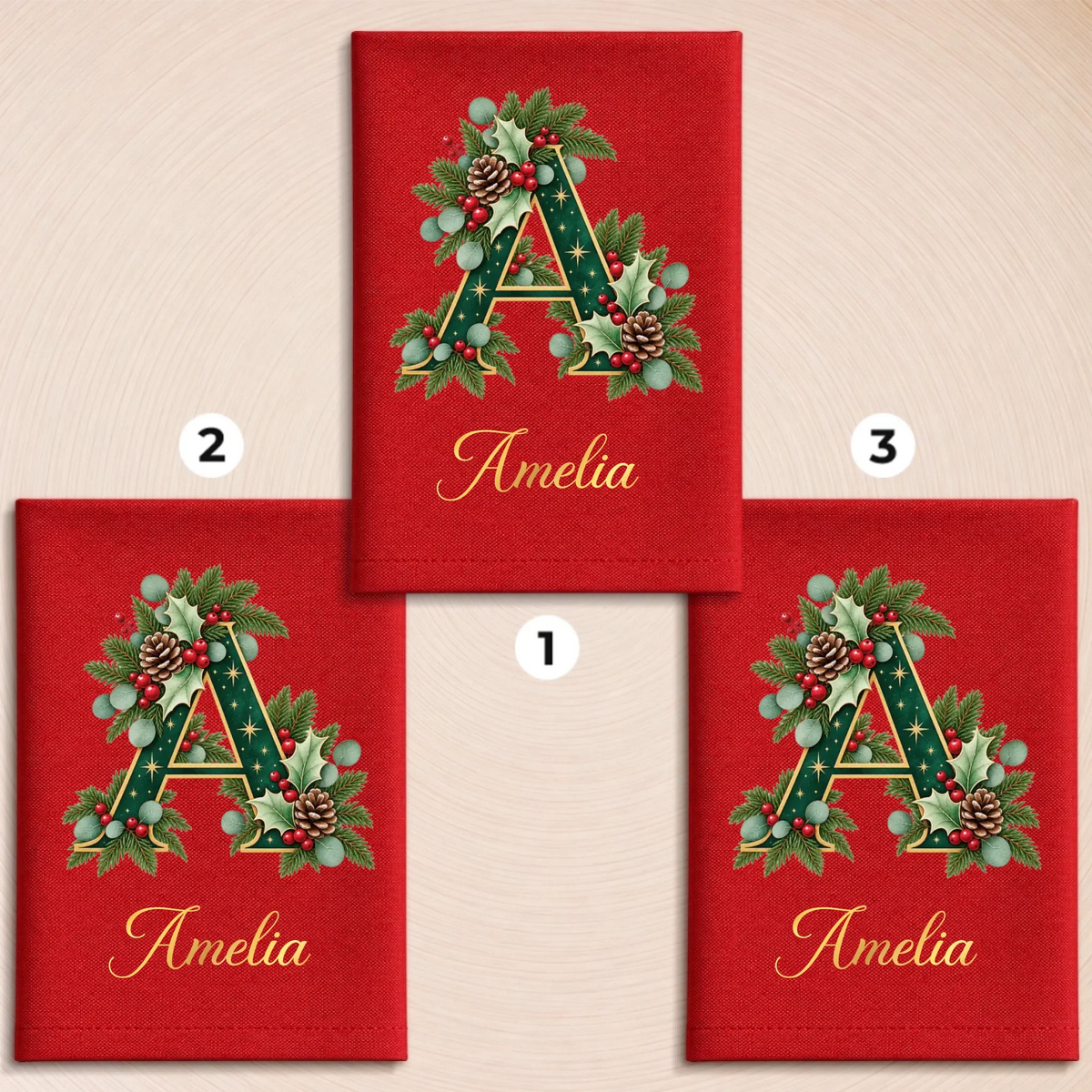 Custom Cotton Napkin - Personalized Christmas Birthday Gifts For Mom, Dad, Brother, Sister - Home Feels Better Together