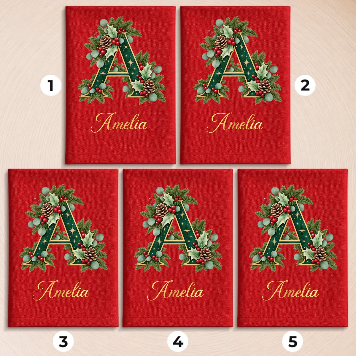 Custom Cotton Napkin - Personalized Christmas Birthday Gifts For Mom, Dad, Brother, Sister - Home Feels Better Together