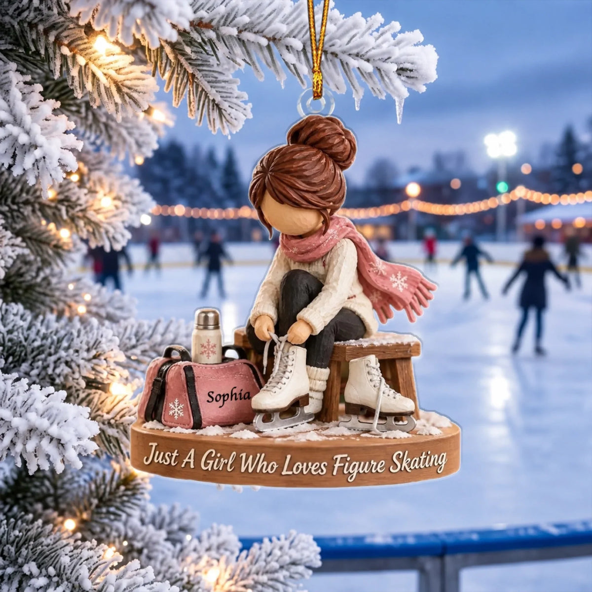 Personalized Skating Enthusiast Ornament - Gift For Girl/Boy