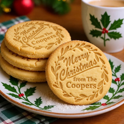 Custom Cookie Embosser Stamp - Personalized Family Name Christmas Gift - Bake The Family Name Into Every Cookie