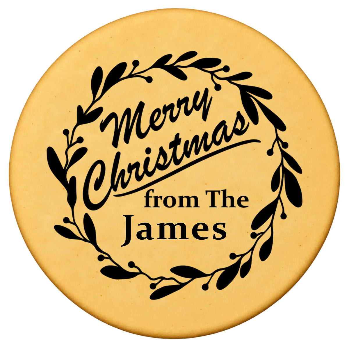 Custom Cookie Embosser Stamp - Personalized Family Name Christmas Gift - Bake The Family Name Into Every Cookie