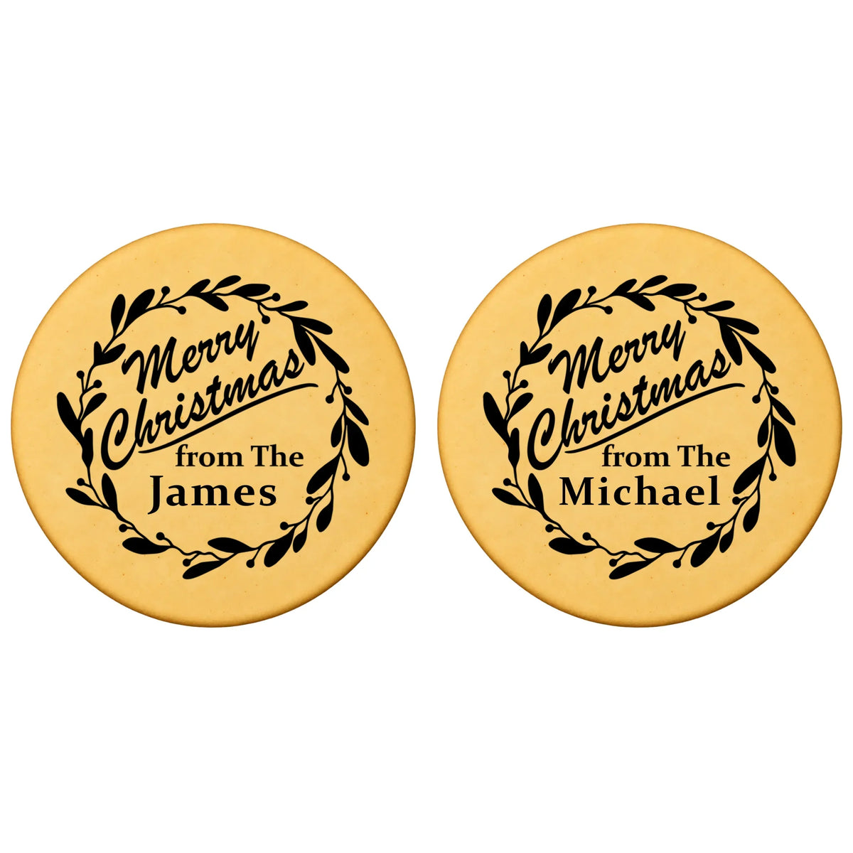 Custom Cookie Embosser Stamp - Personalized Family Name Christmas Gift - Bake The Family Name Into Every Cookie