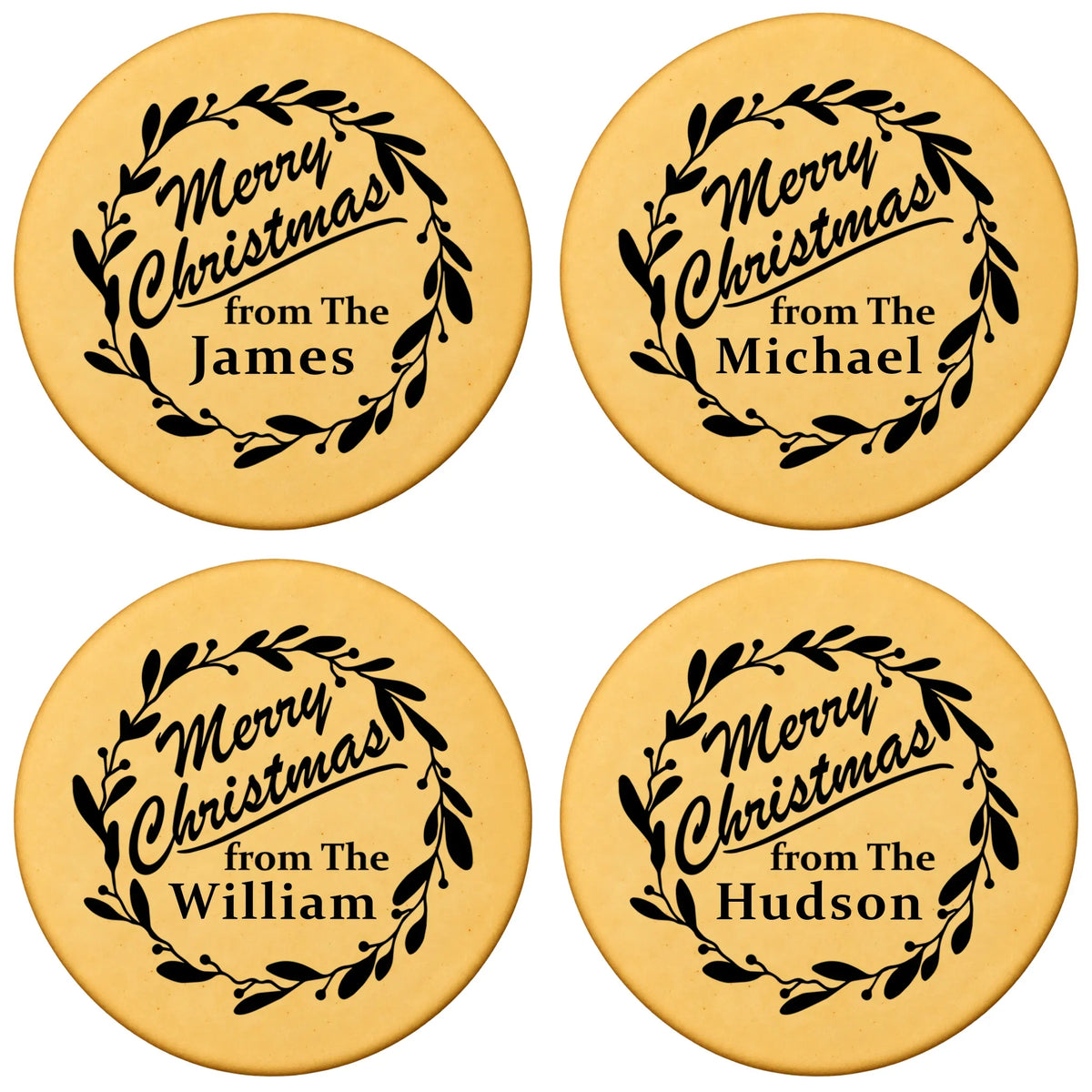 Custom Cookie Embosser Stamp - Personalized Family Name Christmas Gift - Bake The Family Name Into Every Cookie